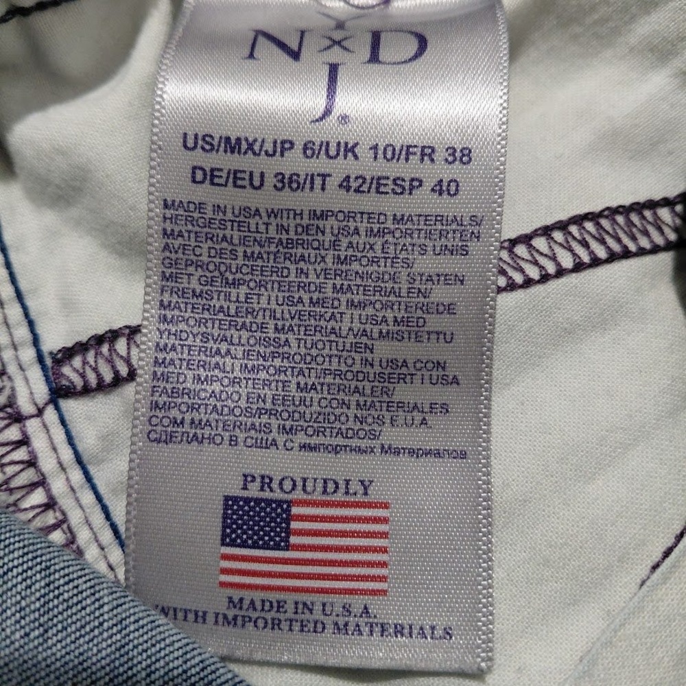NYDJ Maternity Ami Skinny Legging Jeans Dark Wash Over-the-Belly Size 6 MAER1771 - Picture 6 of 12